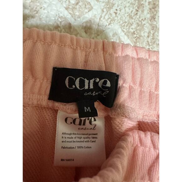 Care Tucker Care Classic Sweatpants Pink Comfy 100% Cotton Soft - Picture 8 of 9